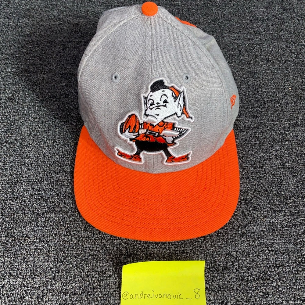 Cleveland Browns New Era Throwback Elf 9FIFTY Adjustable Snapback Hat - Orange